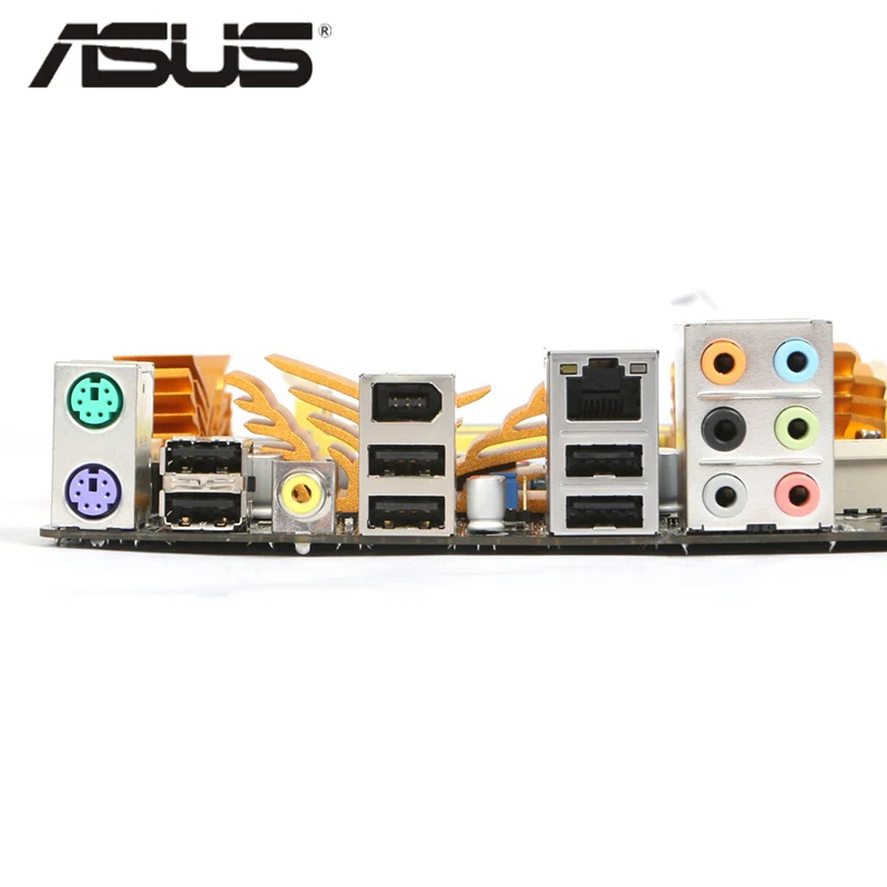 LGA 775 ASUS P5Q 800 МГц 667 МГц DDR2 P5 Q материнская плата по стандарту ATX USB2.0 PCI-E X16 Настольный ПК материнская плата P5Q используется