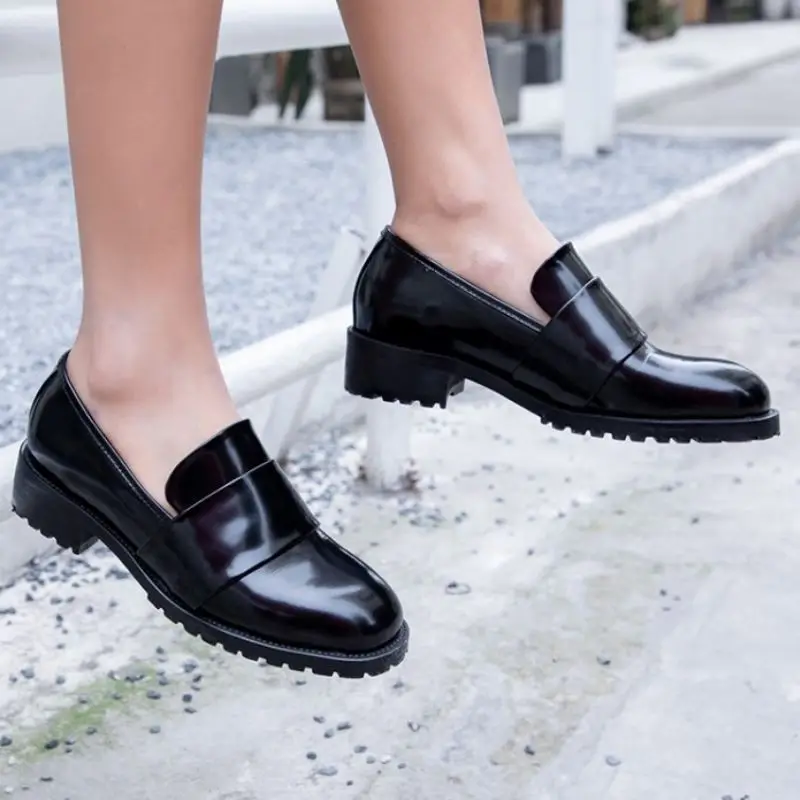 

KemeKiss New Spring Autumn Women Flats Real Leather Shoes Round Toe Low Heel Slip On Shoes Female Footwear Size 34-40