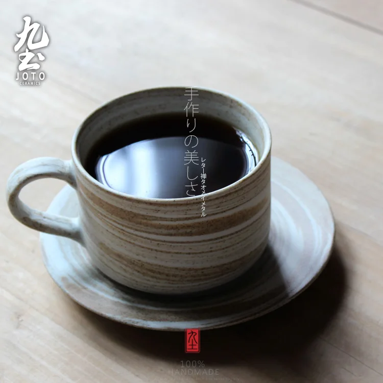 

Japanese Ceramic Tea Cup Set Crockery Eco Friendly Royal Retro Coffee Cup Vintage Porcelain Reusable Canecas Drinkware EB50BD