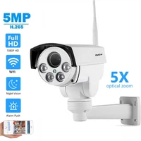 hd wireless ptz wifi camera outdoor 5x 10x zoom pan tilt rotation 2mp 5mp voice monitoring audio home security network ip camera