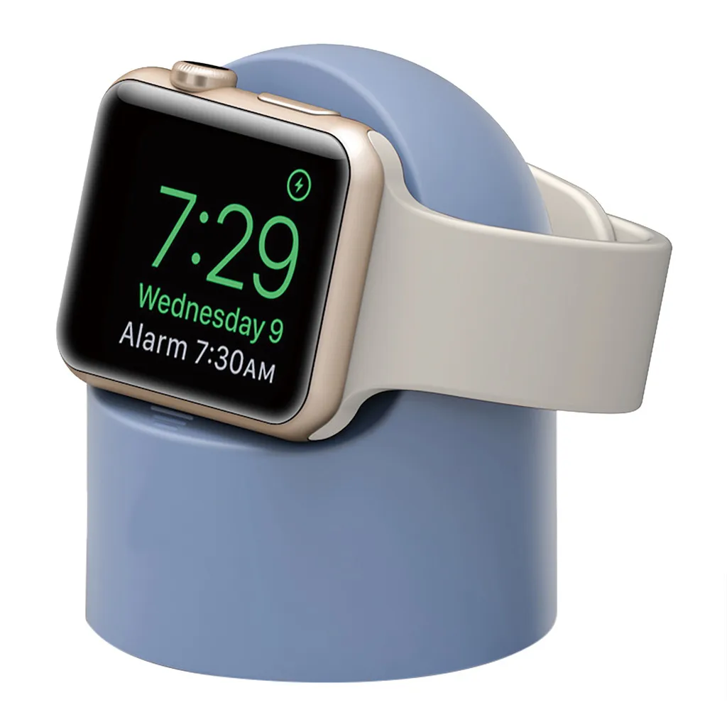 Силиконовый Держатель зарядного устройства браслет для Apple Watch серии 4/3/2/1