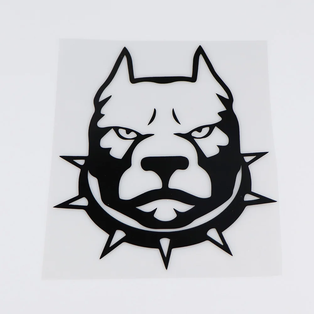 Hot Sell Pit Bull Funny Cartoon Bumper Decoration Animal Vinyl Car Sticker 15X16.7CM | Stickers