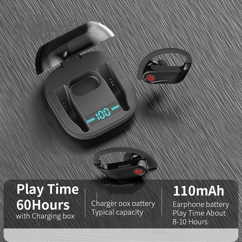 Новые беспроводные Bluetooth наушники Earhook Pro HD для звонков с микрофоном музыкальная