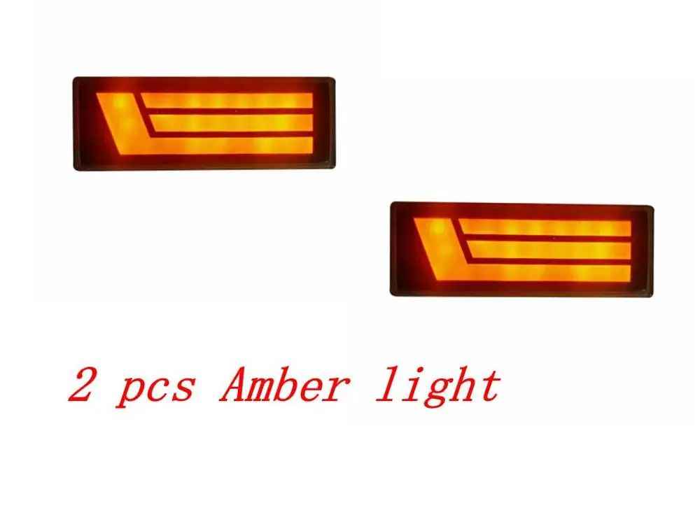 side marker light Парные аксессуары для стайлинга автомобилей Светодиодный дневные ходовые огни для Lada Niva 4x4 1995+ с ходовым поворотным сигналом светильник DRL - Цвет: side marker light