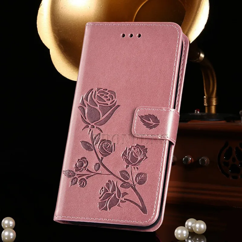Кожаный чехол книжка с 3D цветами для Huawei Y5 Y6 Y9 Y7 Prime 2019 Y5lite 2018 бумажник Honor8S 8 S