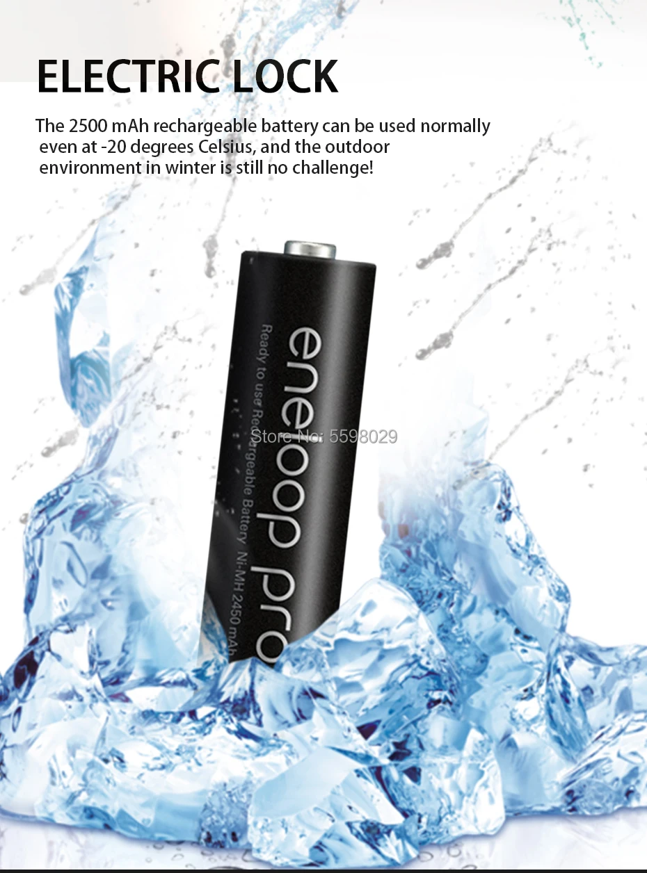 Аккумуляторные батареи Panasonic Eneloop Pro AA предварительно заряженные 12 шт./лот 2500 мАч 1