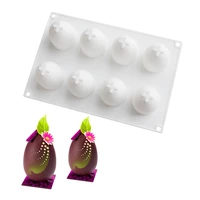 egg shape cake mold 8 cavity silicone cookie mold non stick diy pastry mould