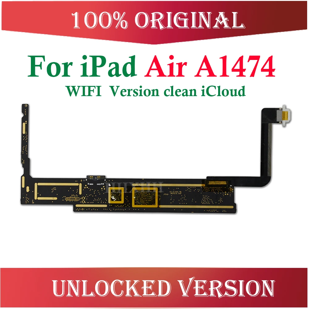 16 ГБ 32 ГБ 64 ГБ оригинальная разблокированная материнская плата для Ipad 5 Air 1, Wifi версия для Ipad 5 материнская плата с чипами, тест хорошо A1474