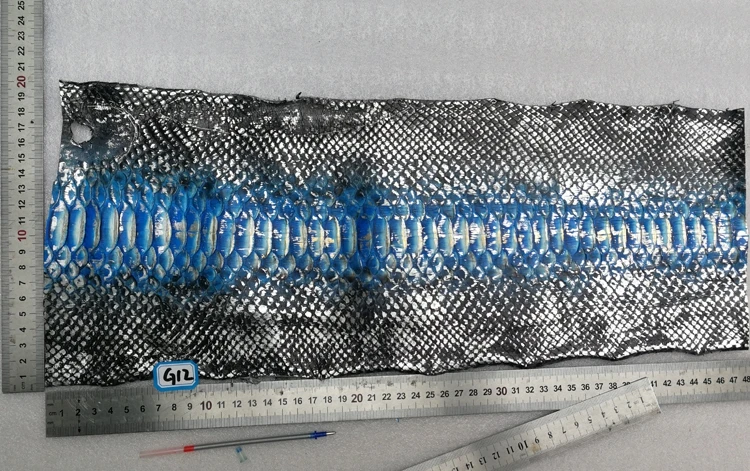 DIY натуральная кожа змеиной кожи Ткань Кожа для ремня обуви - Цвет: G12