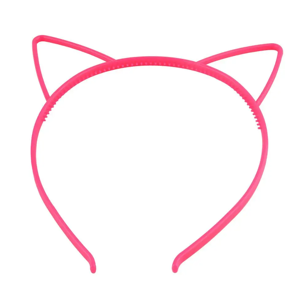 red cat Модные женские и Детские ободки для волос с коронными ушками для девушек, ободок для дня рождения, Детские вечерние аксессуары для волос с кошачьими ушками - Цвет: red cat