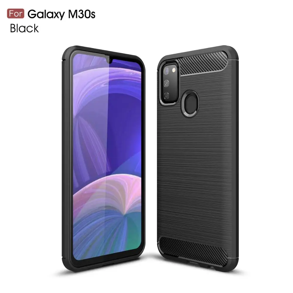 Carbon fiber anti-fall soft mobile phone case for -Samsung -galaxy M40 NOTE 9 10 Plus A70S A6 J4 J8 J6 2018 A8 A9 Star J2 CORE | Мобильные