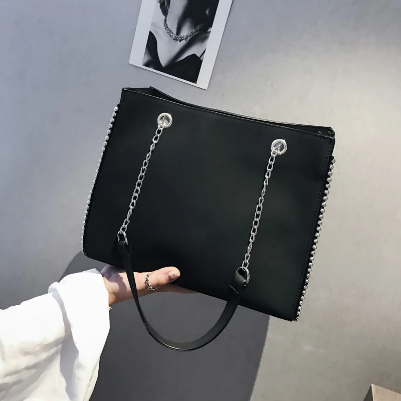 Fashion Tote Bags For Women Luxury Handbags Women Bags Designer Matt PU Leather Shoulder Messenger Bags Purses And Handbags - Цвет: Big