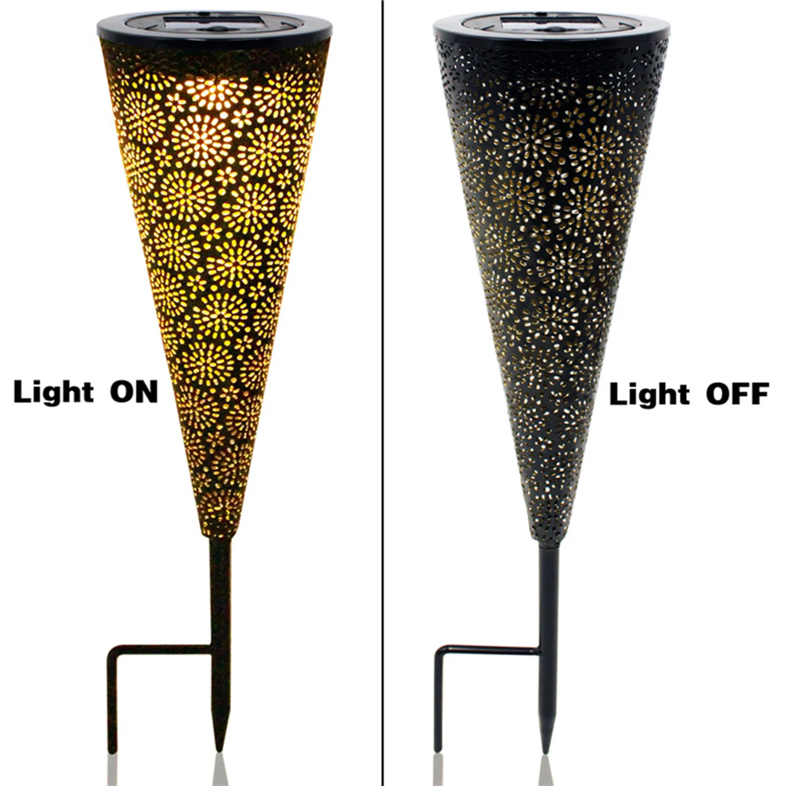 

Outdoor Solar Lawn Lamp Waterproof Courtyard Decoration Light Garden Wrought Iron Floor Lamp Solar Ground Lamp