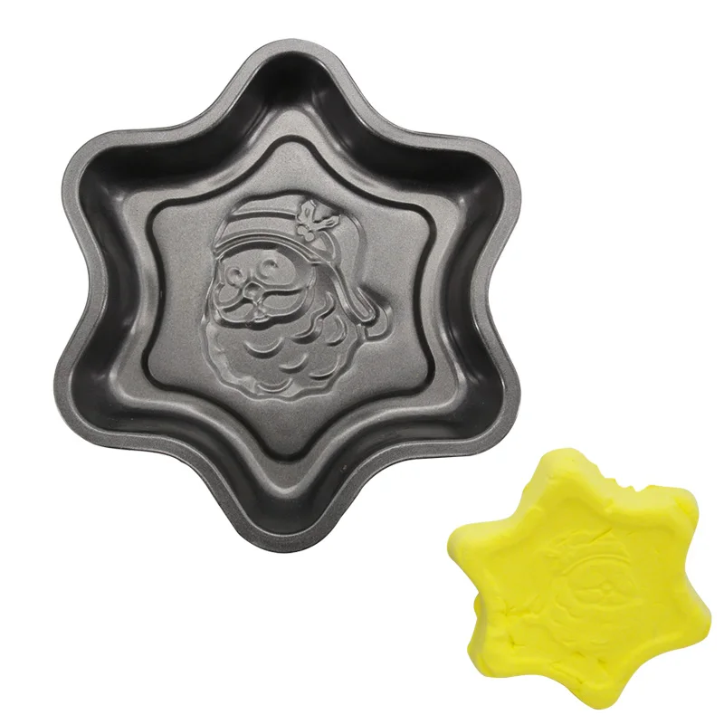 Форма для торта из углеродистой стали в форме рождественской звезды DIY торты хлеб