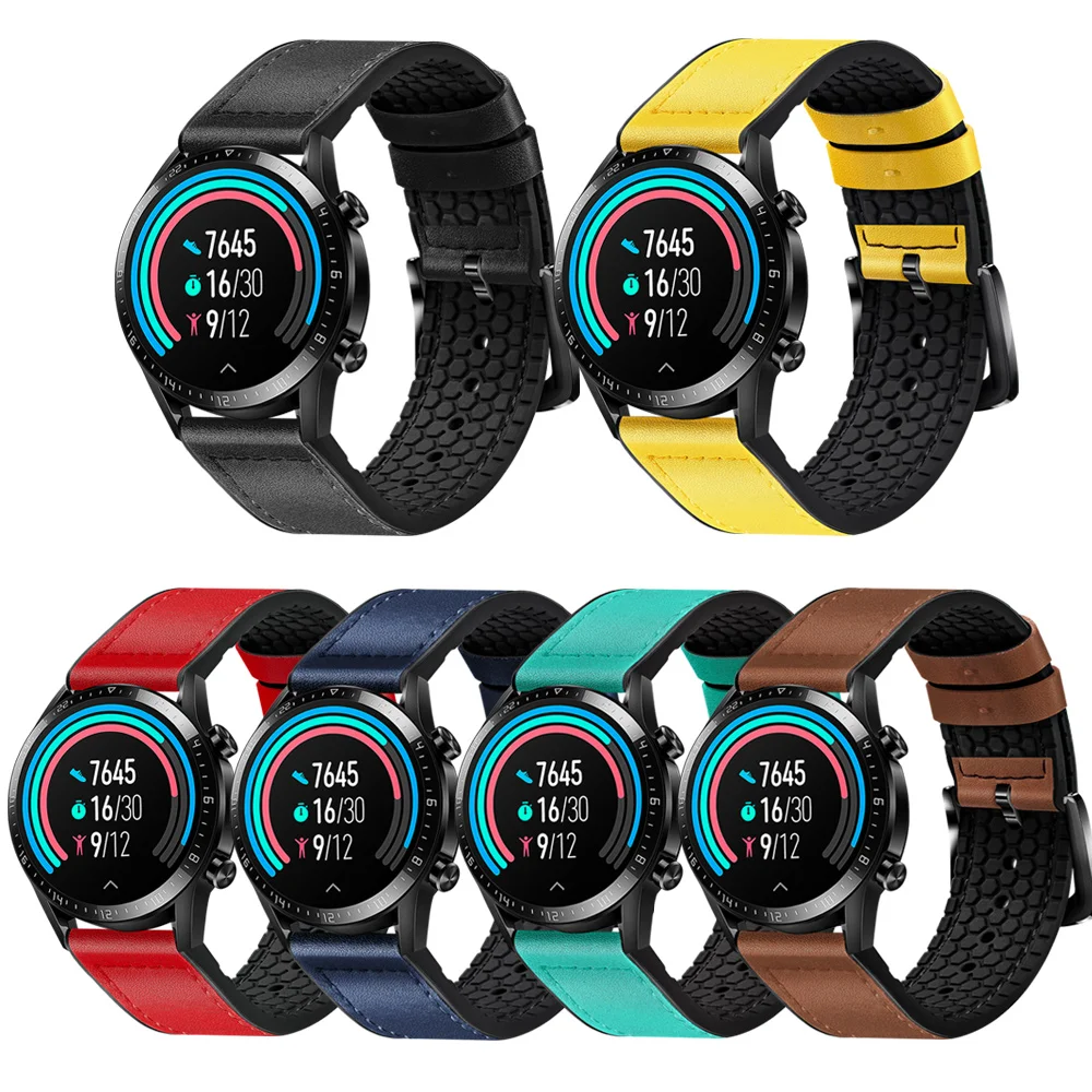 

Силиконовый кожаный ремешок для часов Garmin Fenix 6 Fenix 5 Forerunner 935 945, 22 мм, с пряжкой из нержавеющей стали