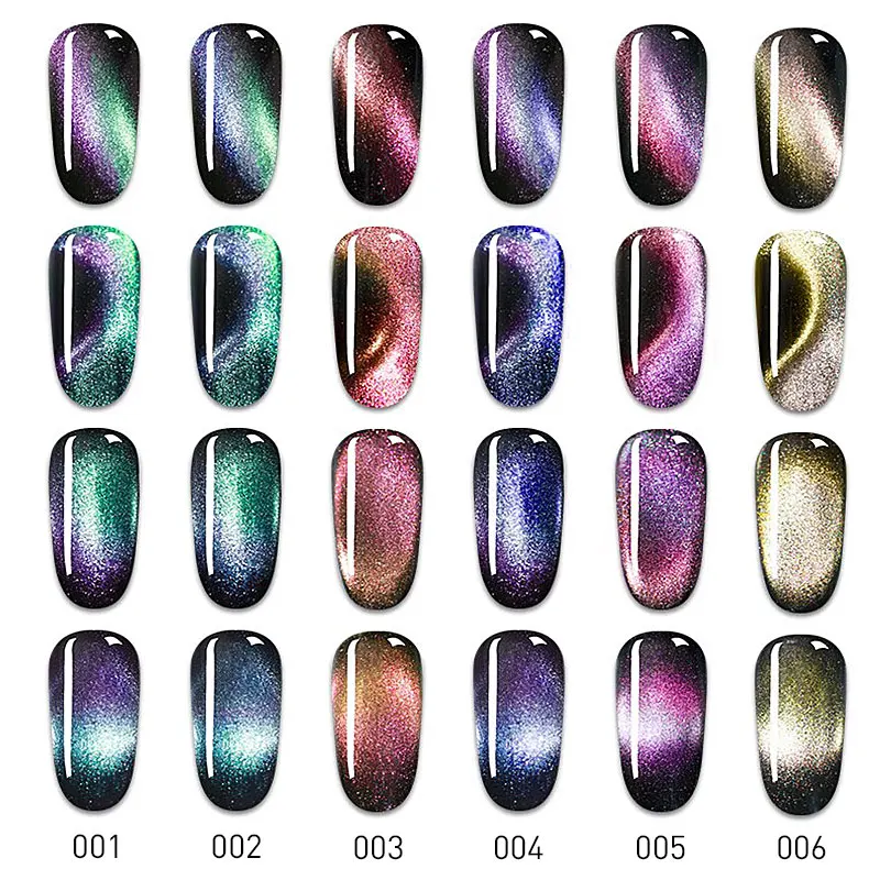 Modelones новейший Хамелеон кошачий глаз УФ Гель лак замачиваемый дизайн ногтей