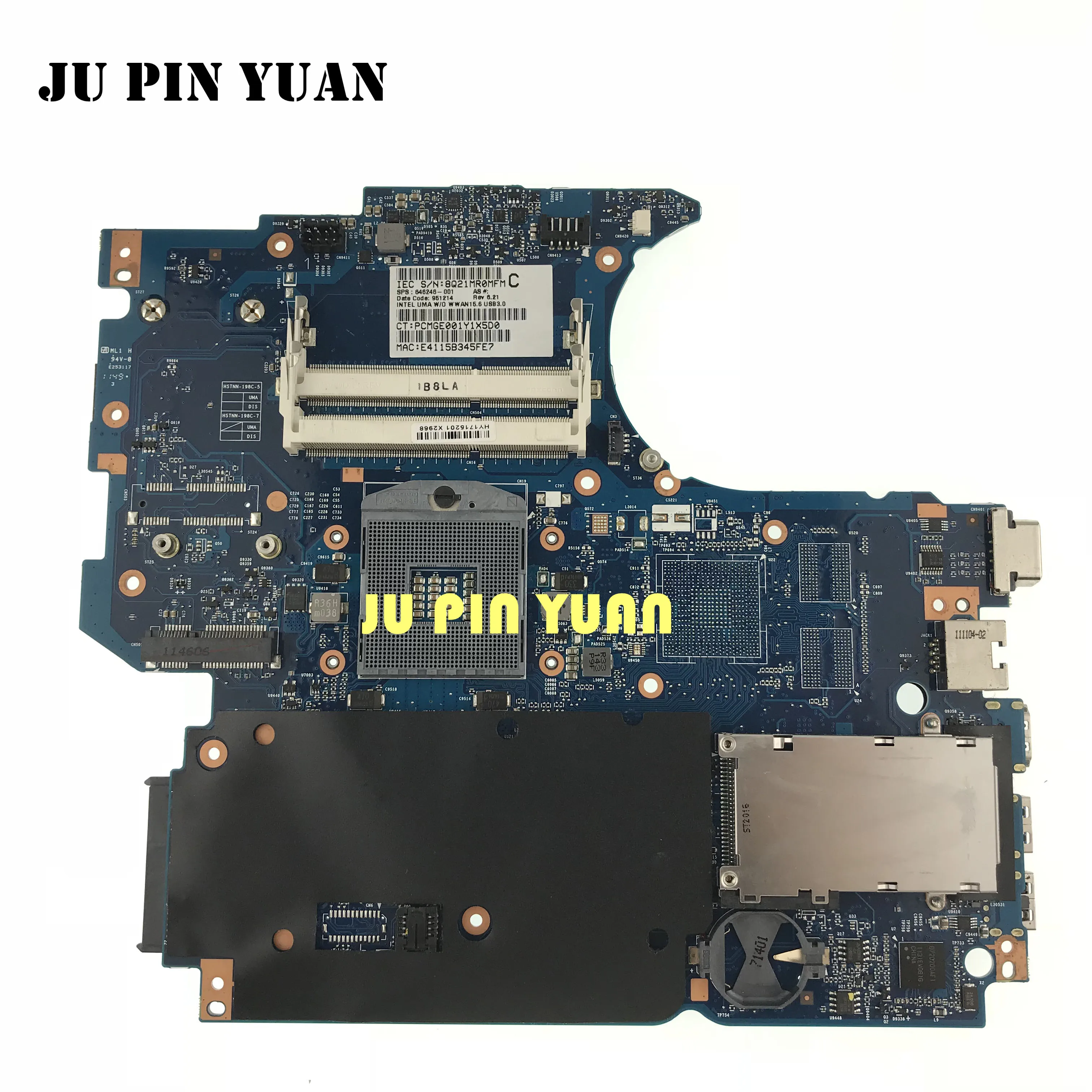 

Материнская плата для ноутбука HP Probook 646246 S 4530S 4730S, системная плата 6050A2465501-MB-A02 HM65 DDR3, полностью прошедшая проверку
