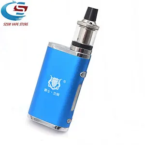 Blue Электронная сигарета, регулируемый vape 80 Вт, комплект модов, Встроенный 2000 мАч, батарейный блок, 3 мл, бак, электронная сигарета, большой дымовой Атомайзер - Цвет: Blue