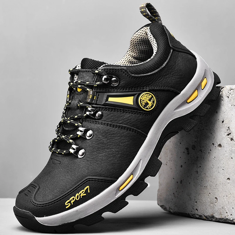 

New Arrival Outdoor Shoes Couple Soft Breathable Hiking Footwear Genuine Leather Casual Shoes Rome Walking Shoes Big Size 35-46