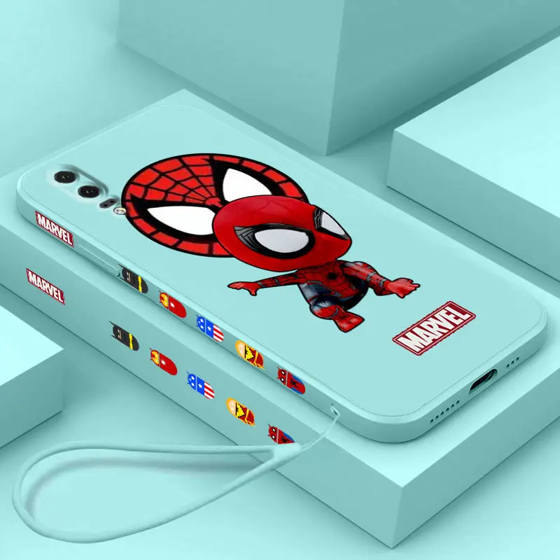 Чехол для сотового телефона Marvel чехол Huawei p30 lite P40 P50 pro P10 huawei p20 Модный мягкий с