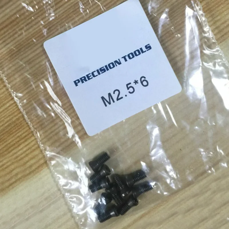 

10pc M2.5 X 6mm Insert Torx Screw For Carbide Inserts CNC Lathe Tool Replacement
