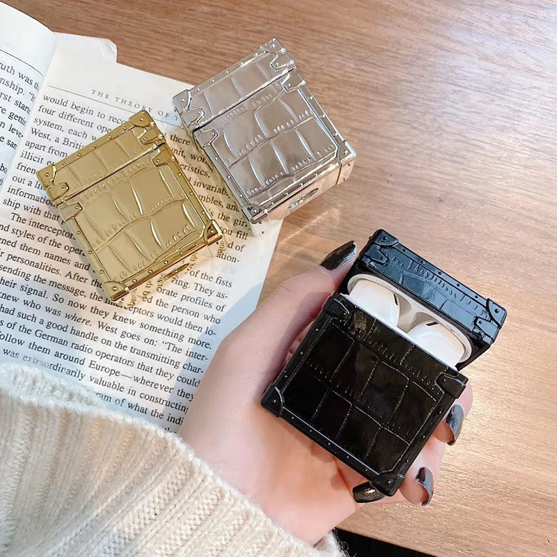 Роскошный 3D милый Блестящий квадратный чехол с текстурой крокодиловой кожи для