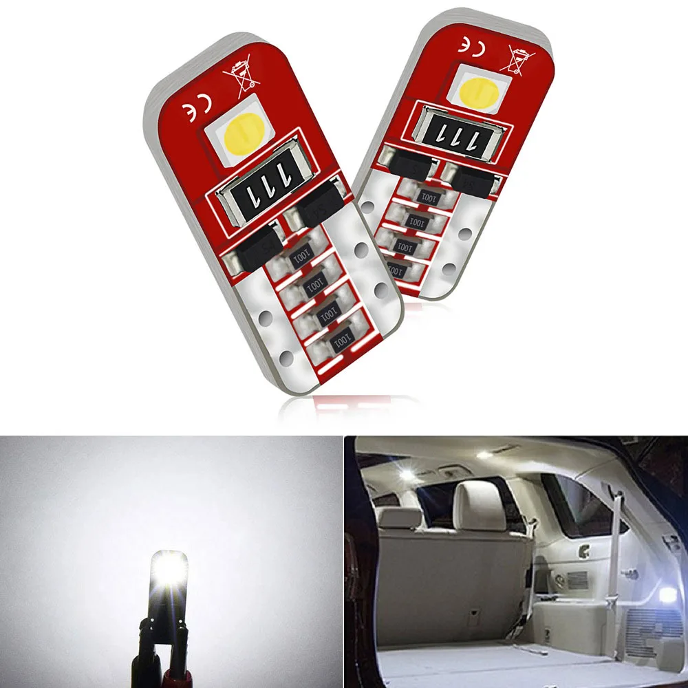 2x T10 светодиодный светильник W5W Canbus для Honda Jazz 2004 2006 2010 Accord 2003 2007 2018 Civic 2001 2008 FK Crv 2013