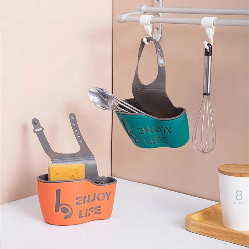 

Kitchen Sink Drain Bag Sponge Rack Storage Bag Bathroom Organizer Hanging Strainer Storage Rack Box Sponge Towel Drain Rack