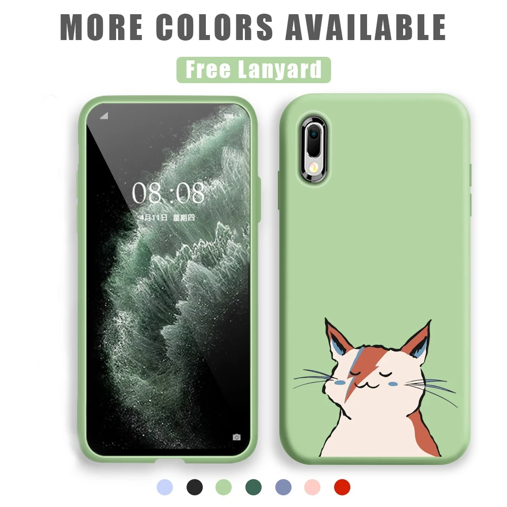 

Liquid Silicone Case For Huawei Y5p Y6p Y6S Y7A Y7P Y8P Y9S Y7 Y9 Prime Nova 3i 3e 5T 7 Pro 7i 7 SE Cartoon Soft TPU Coque Capa