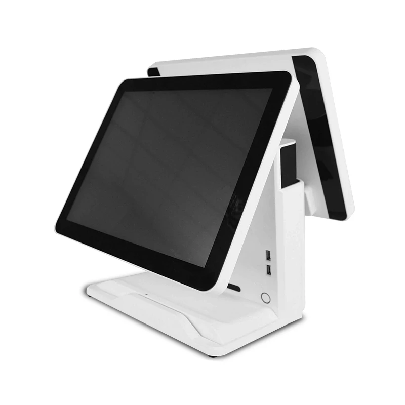 Композитный 15 ''сенсорный экран двойной POS система для ресторанов OEM кассовый