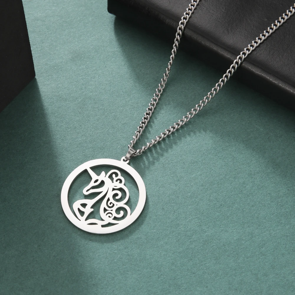 My Shape Романтическое ожерелье в виде единорога для мужчин и женщин Крутое из