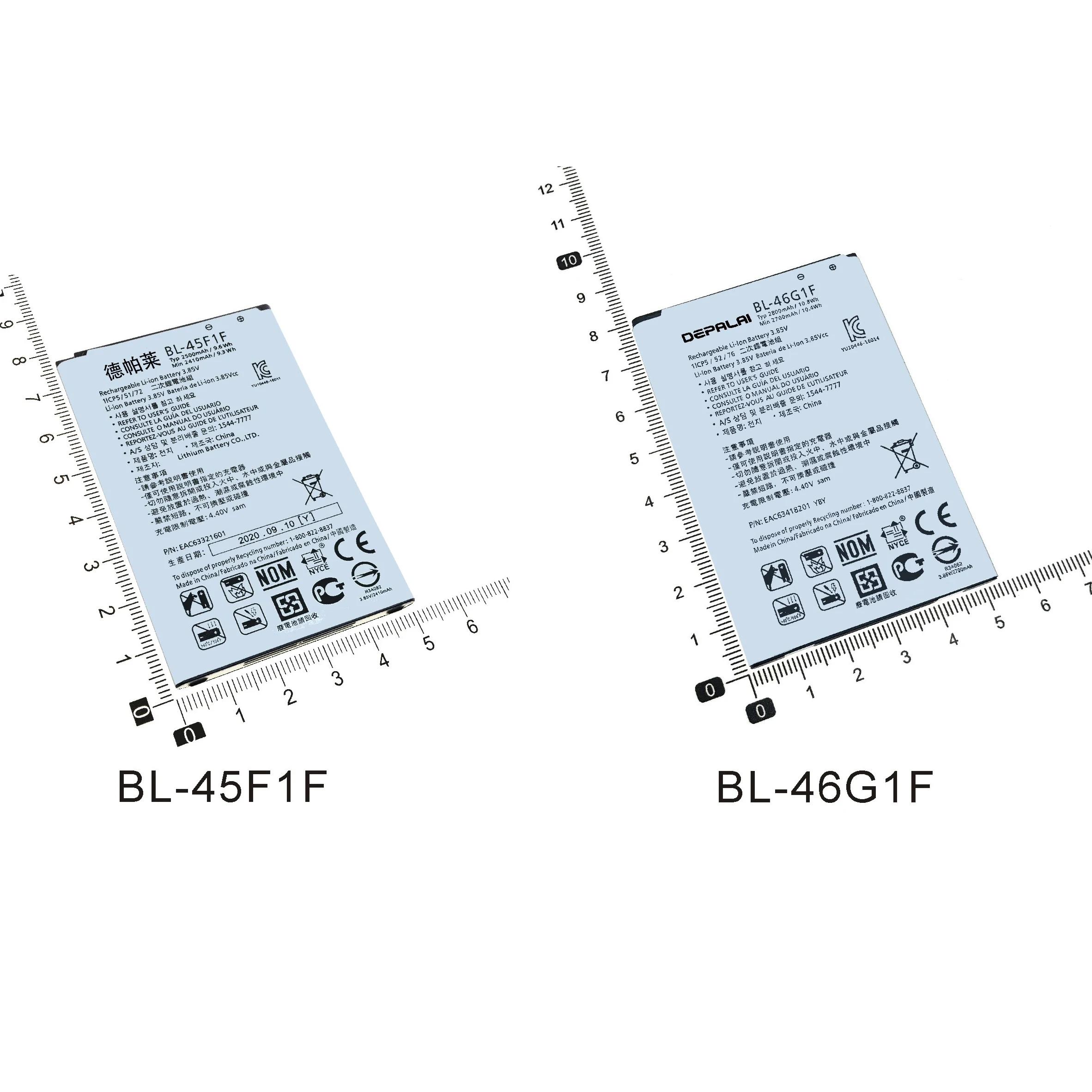 BL 45F1F 46G1F Батарея для LG k8 K4 K3 M160 Aristo MS210 X230K X240K K20 TP260 K425 K428 K430H K10 K20Plus