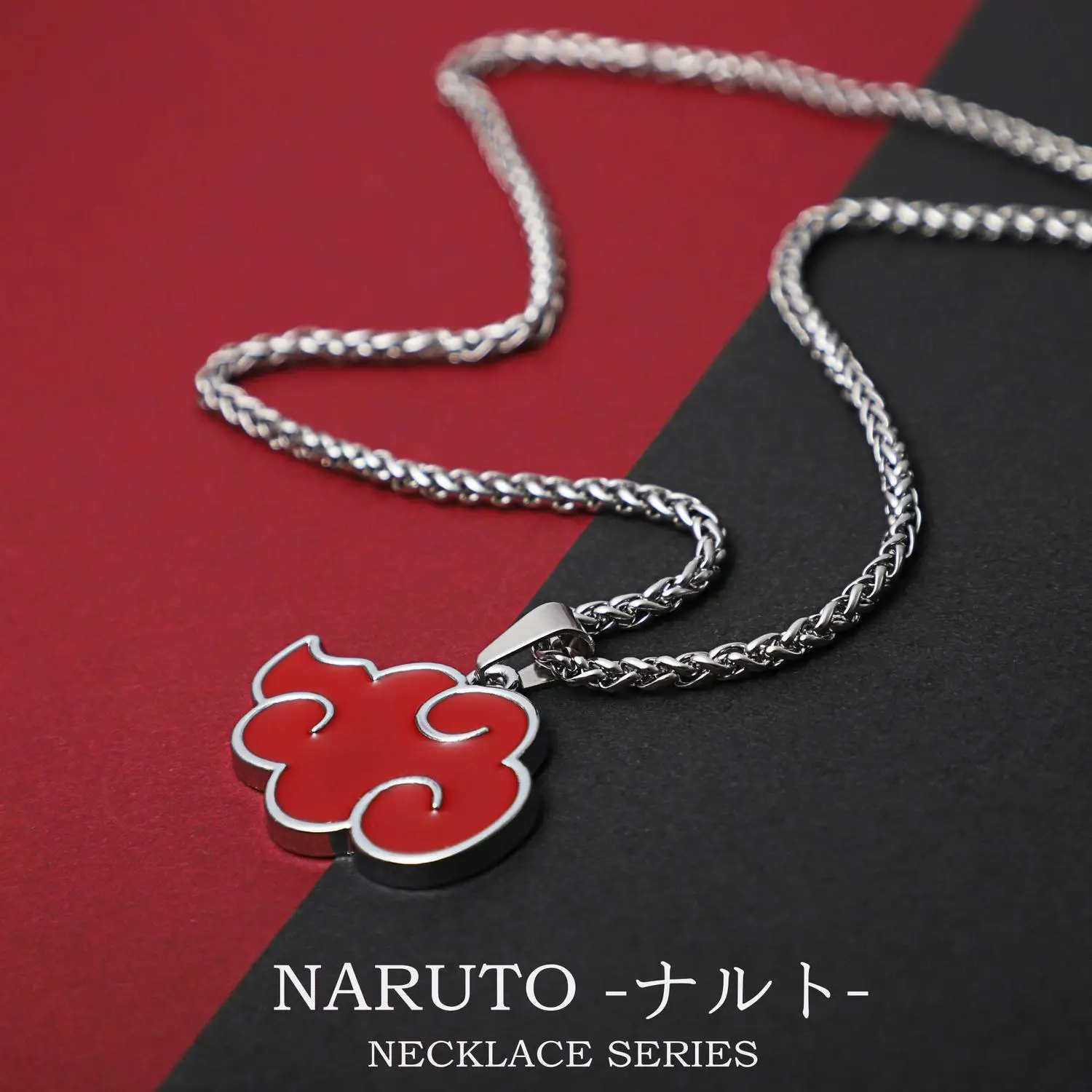 Action Akatsuki Emblem Necklace Toys For Children Cos Missing-nin Itachi Uchiha Accessories Metal Red Cloud Pendant Collectibles | Игрушки и