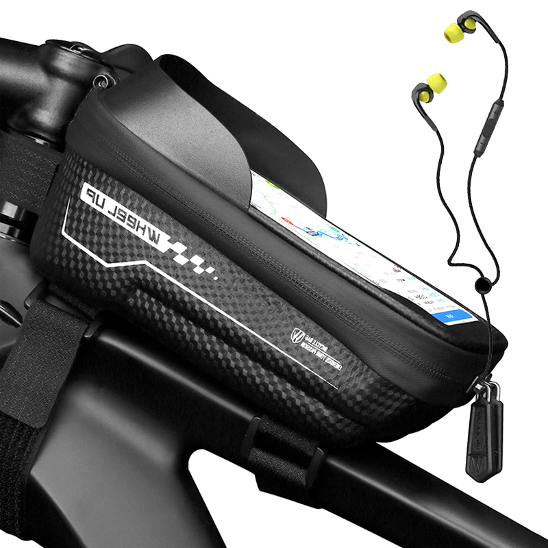 

Hard Shell 6.2" Bicycle Phone Bag Rainproof Shade Mountain Bike Bag Front Mtb Accesorios Cycling Top Tube Bag