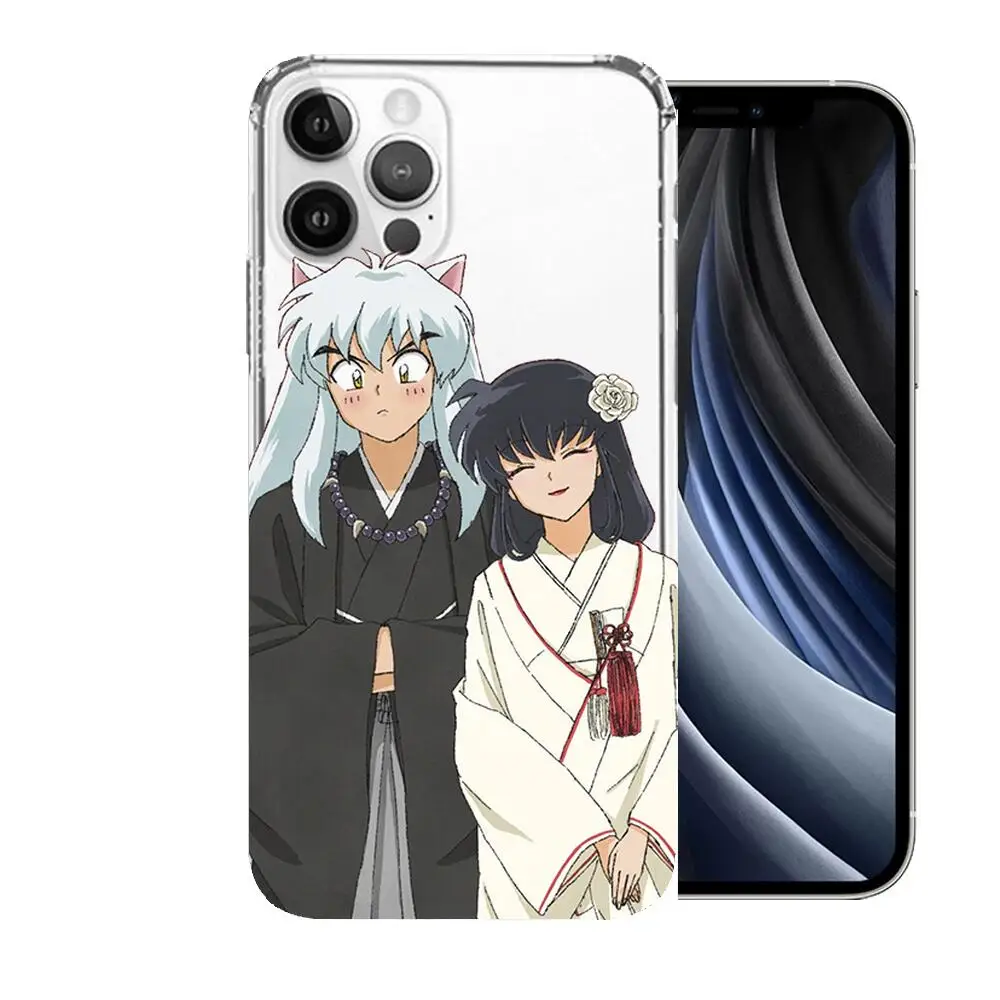 

Inuyasha anime Anime Style Phone Case cover For iphone 11 pro max Cases 12 8 7 6 s XR PLUS X XS SE 2020 mini Transparent cell
