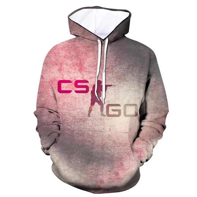 CS GO геймер Толстовка Горячая счетчик Страйк глобальная обидная 3d печать мужская