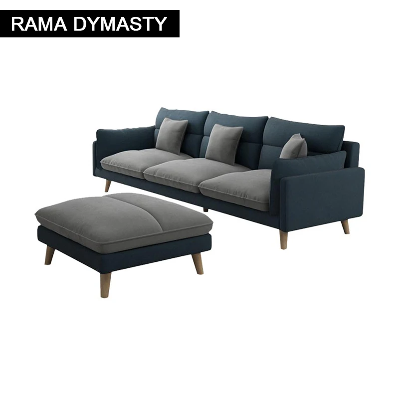 Современная дизайнерская ткань диван черный/белый Высокое качество мебель для