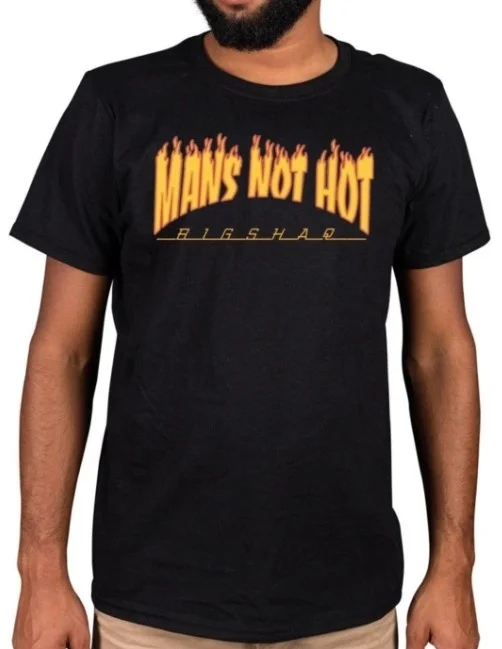 Крутая модная футболка с пламенем не горячим надписью Ting Goes Skrrr Mc Quakez Big men|Мужские