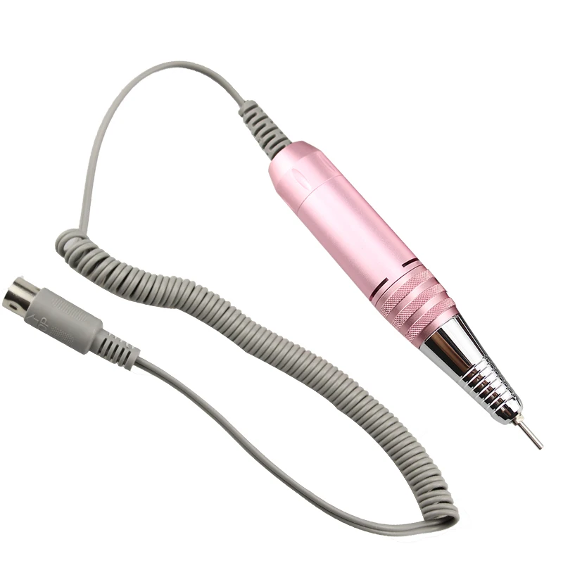 35000RPM Nail Drill Handle Professional Electric Manicure Machine Stainless Steel Handle Electric Manicure Drill Accessory Tool