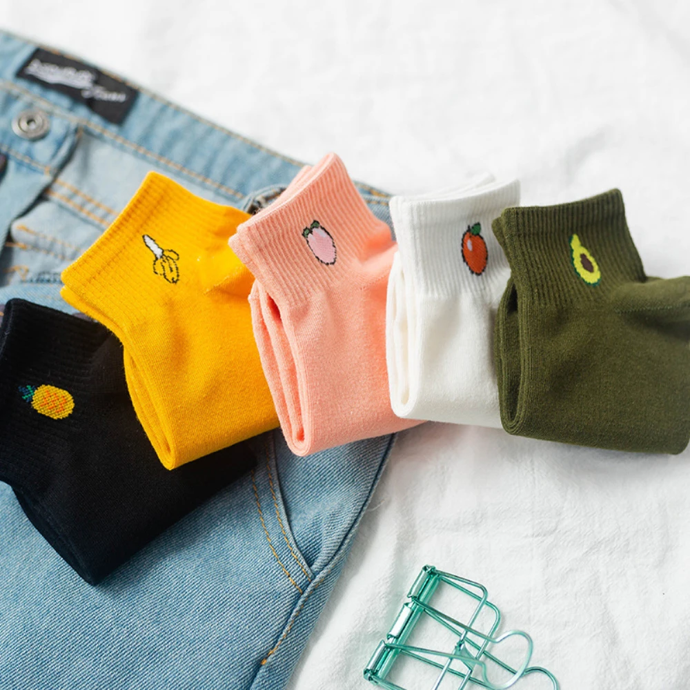 

Носки женские хлопковые, ярких цветов, 10 пар/Лот