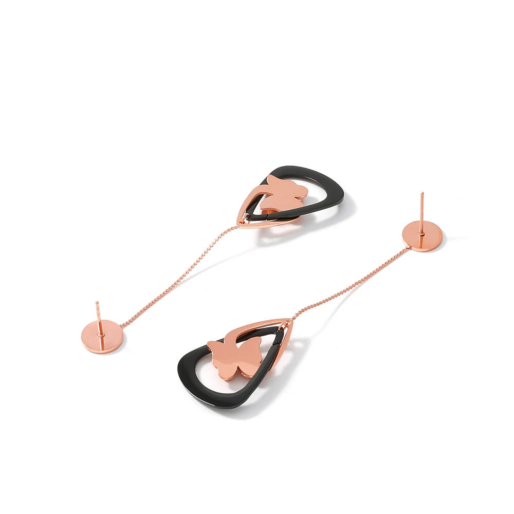 Wantobuy модные ювелирные изделия из нержавеющей стали для женщин серьги золотого