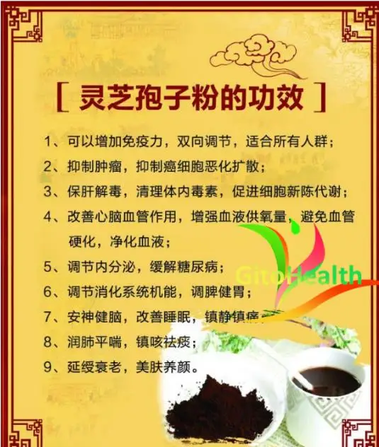 

100-200 capsules / bag of broken wall spore powder of Ganoderma lucidum