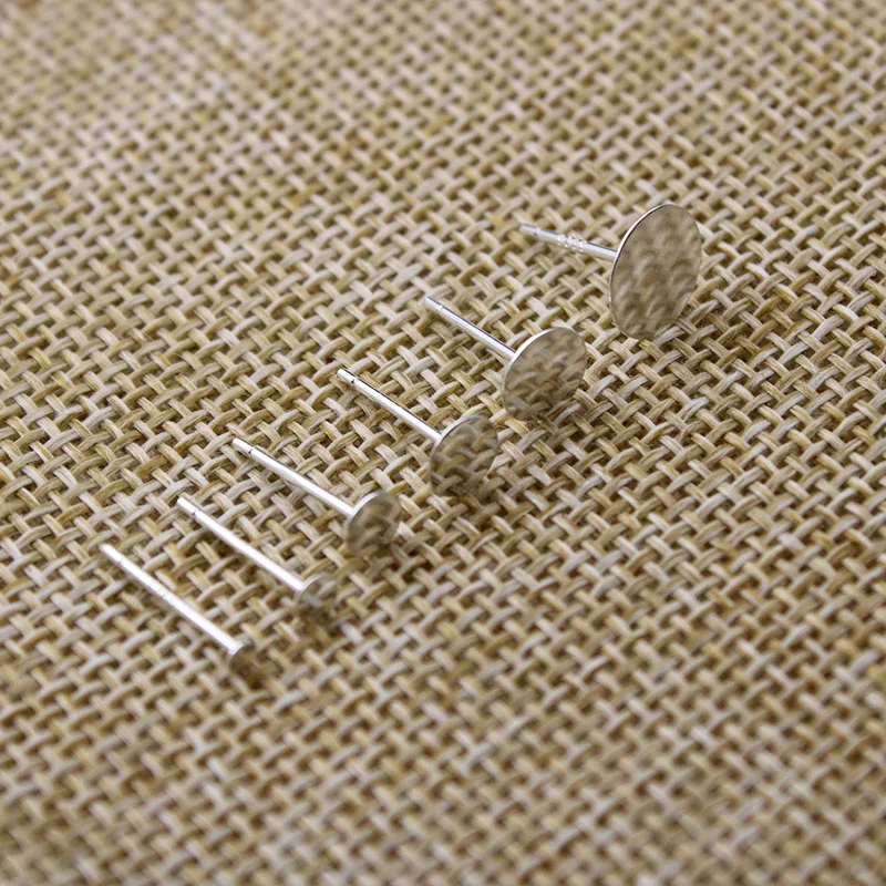 Женская серебряная пустая шпилька для сережек гвоздиков ювелирных изделий