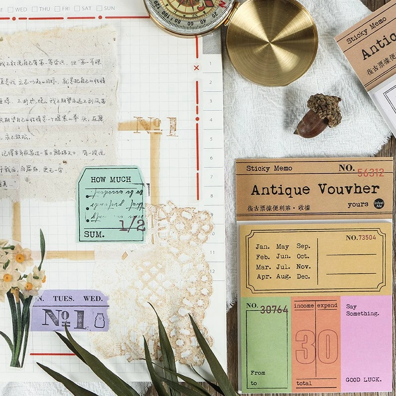 6 цветов дневник билет дизайнерский планировщик блокнот для эскизов