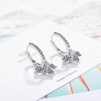 new simple style zircon eardrop fashion cute temperament earrings 2 colour for charm women exquisite jewellery gift brincos 2020