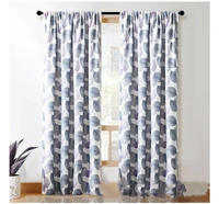 yaapeet 1pc leaves modern window curtain for living room luxury plant window drapes polyester blackout window curtain home decor