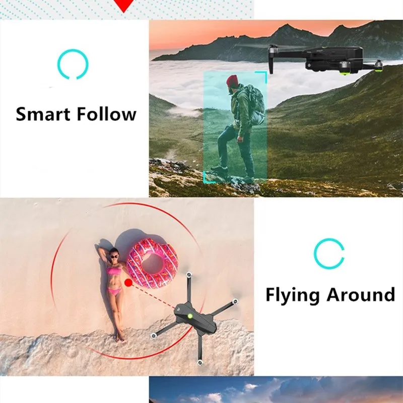

5G 4K GPS Position WIFI FPV Drone Smart Follow Me With ESC Camera Gimbal PTZ 2KM Control Distacne RC Quadcopter Supporte SD Card