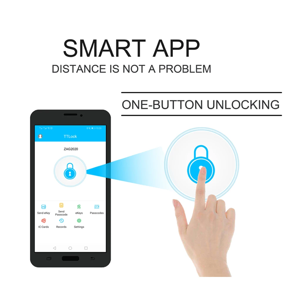 Безопасность Bluetooth дверной замок WIFI цифровой умный для дома с паролем и RFID картой