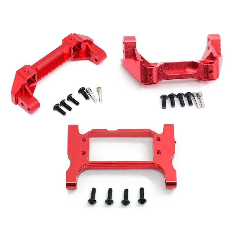 

CNC Metal Front & крепление для заднего бампера стенд для Сервомотора для 1/10 RC Crawler Traxxas TRX4 TRX-4 8237, обновленные детали