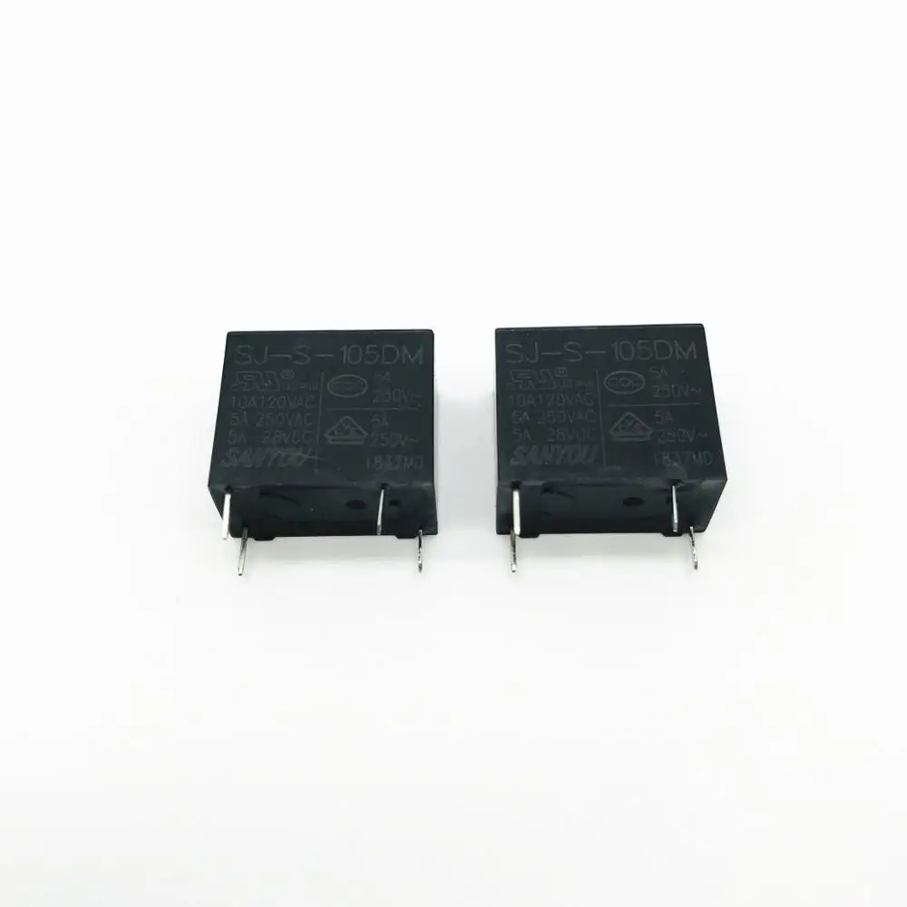 5Pcs/Lot 100%Original New SANYOU SJ-S-105DM 5VDC SJ-S-112DM 12VDC SJ-S-124DM 24VDC 4PINS 5A Power Relay Replaceable (JZC)HF32F - купить по